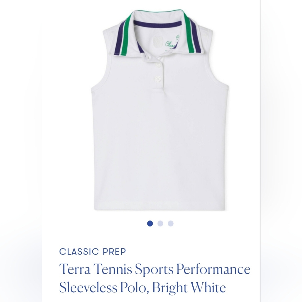 NWT Classic Prep Terra Tennis Spirts Performance Polo (Size: XS)